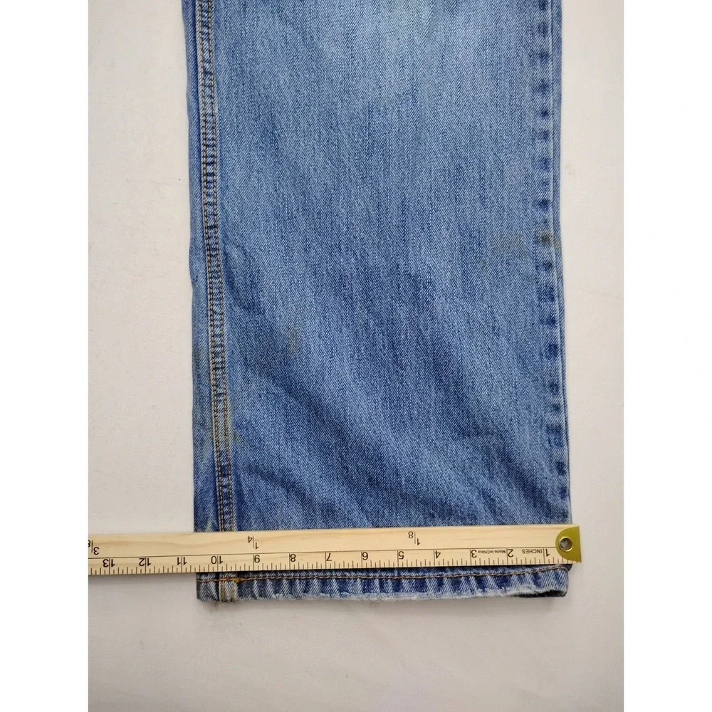Aeropostale Benton Original Bootcut Jeans Mens 34x34 Faded Wash Blue Y2K